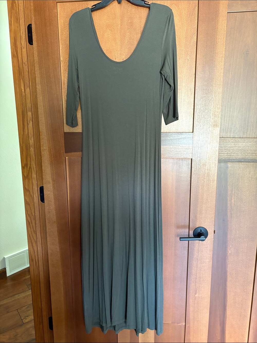 Apt. 9 Olive Green Scoop-Neck Maxi Dress